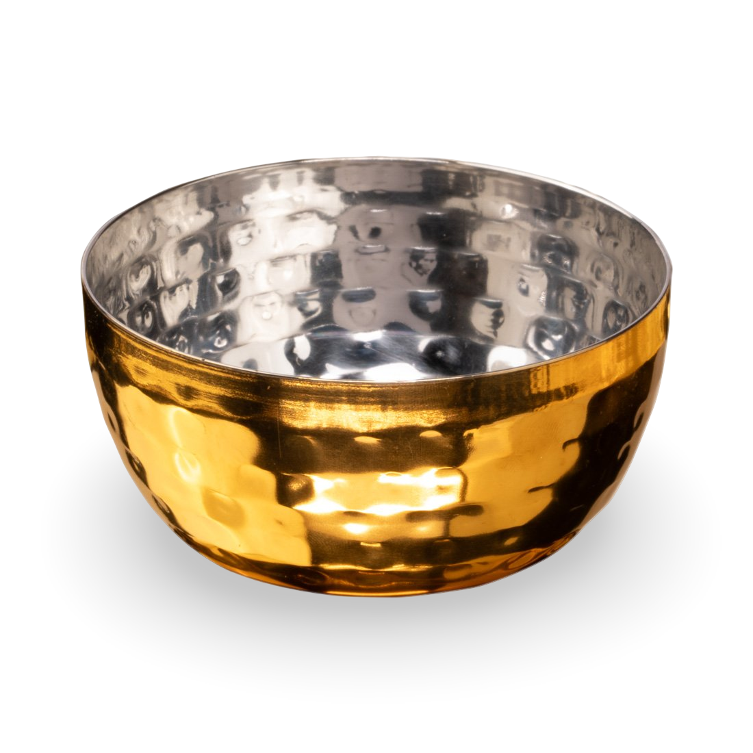 Gold Hammered 6 Pcs Thali set