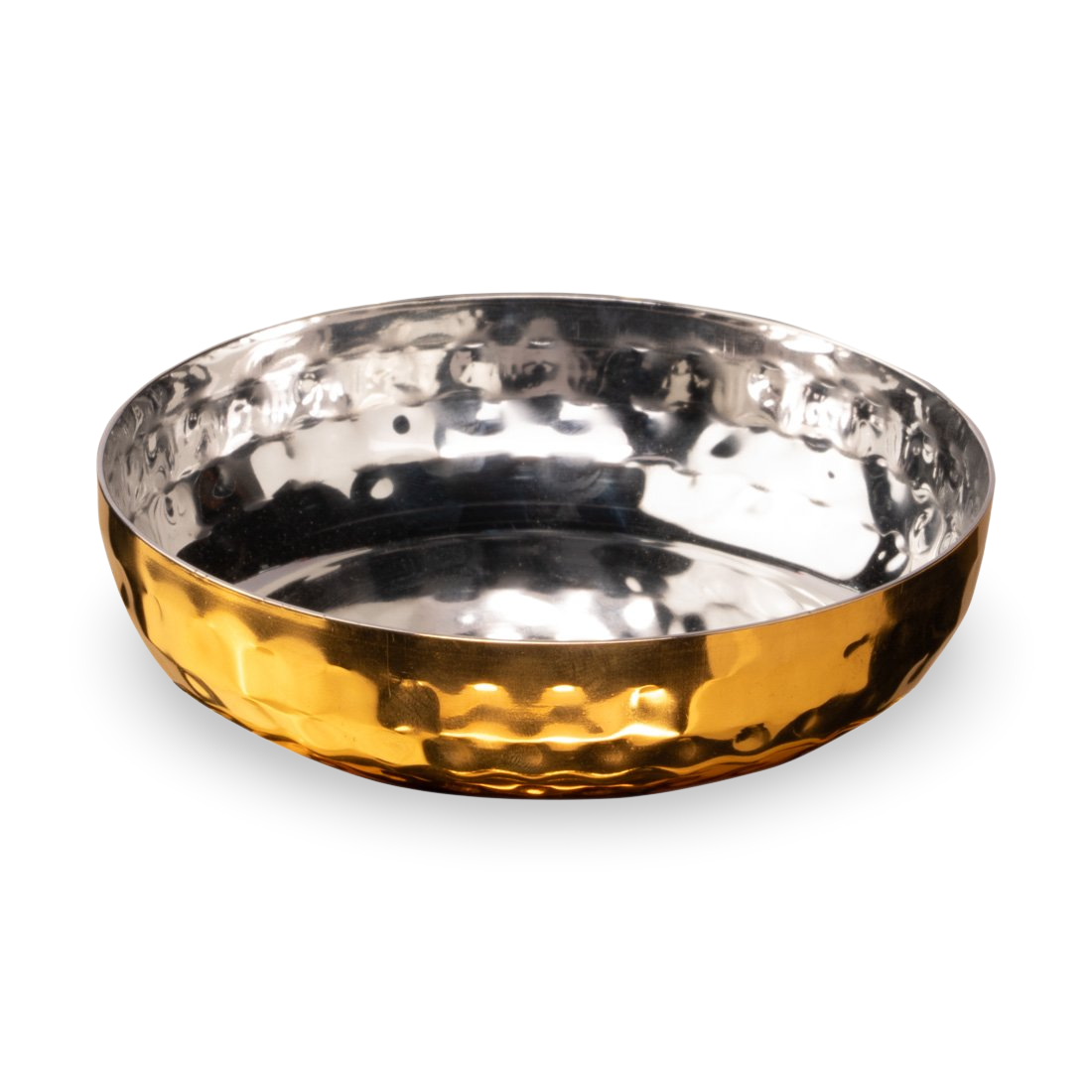 Gold Hammered 6 Pcs Thali set