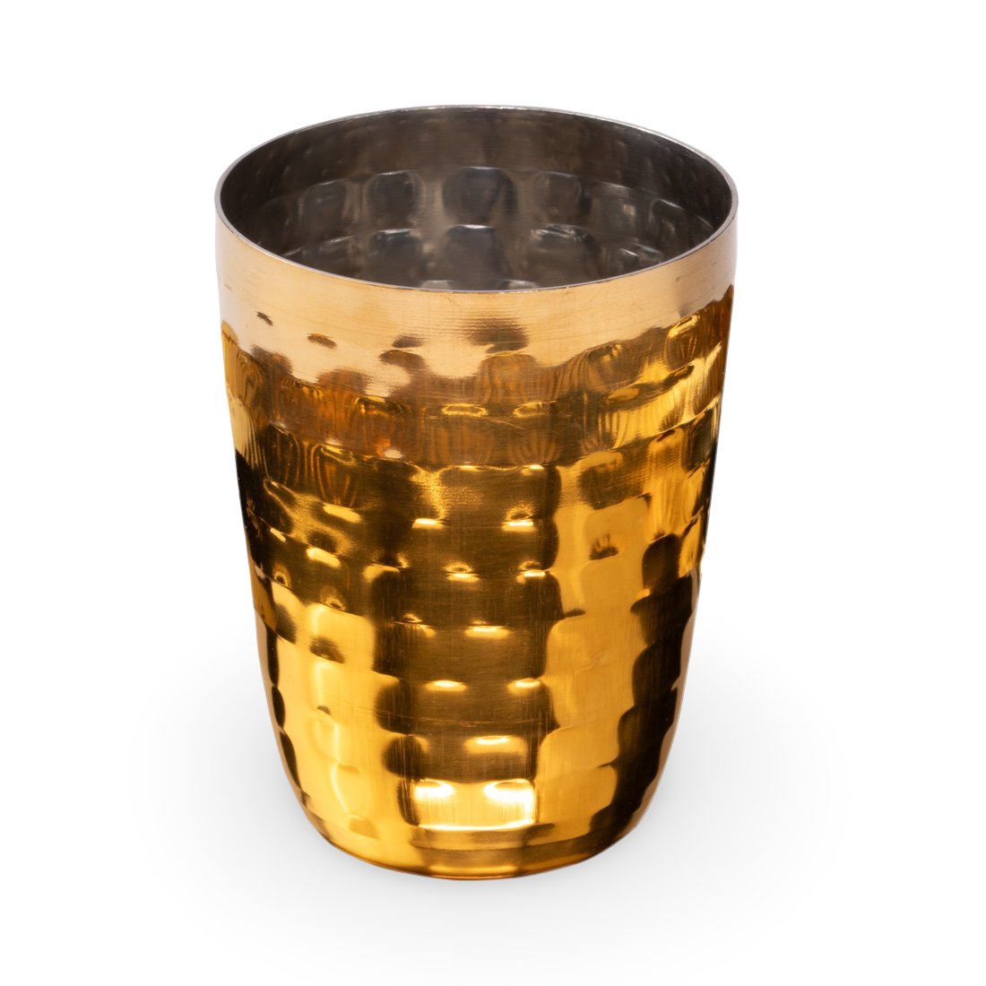 Gold Hammered 6 Pcs Thali set