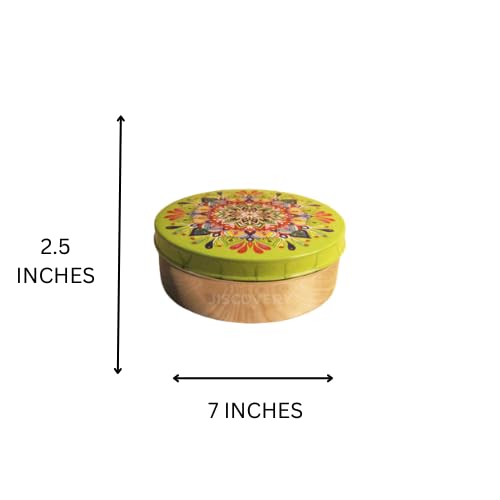 JISCOVERY Stainless Steel Chapati Roti Dabba Box Hot Pot for Kitchen