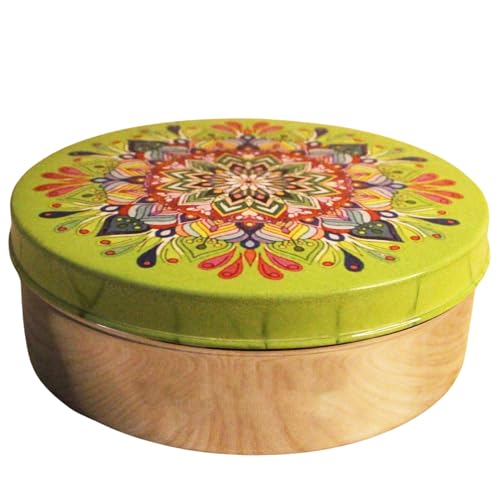 Green Stainless Steel Chapati Roti Box for Kitchen Online
