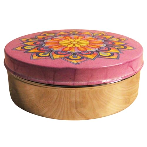 Pink Stainless Steel Chapati Roti Box for Kitchen Online
