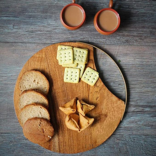 JISCOVERY Chopping Board Cum Serving Platter