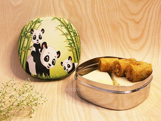 Panda Design Stainless Steel Airtight Lunch Box For Kids Online