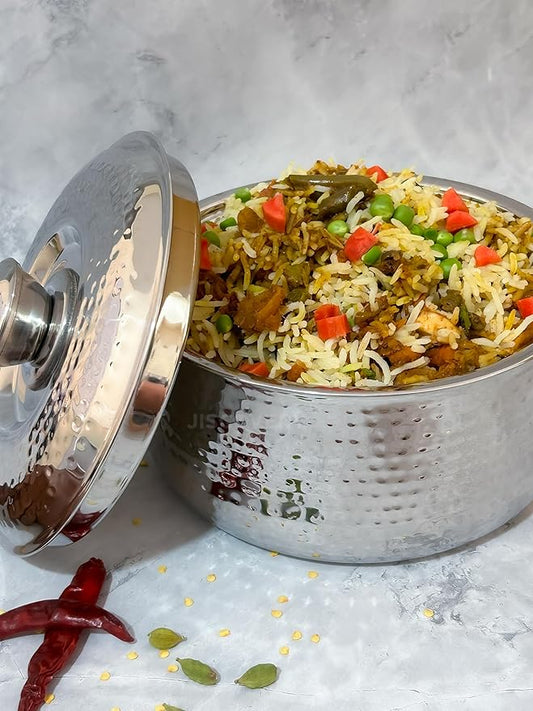 JISCOVERY Stainless Steel Airtight Insulated Casserole for Hot Meals