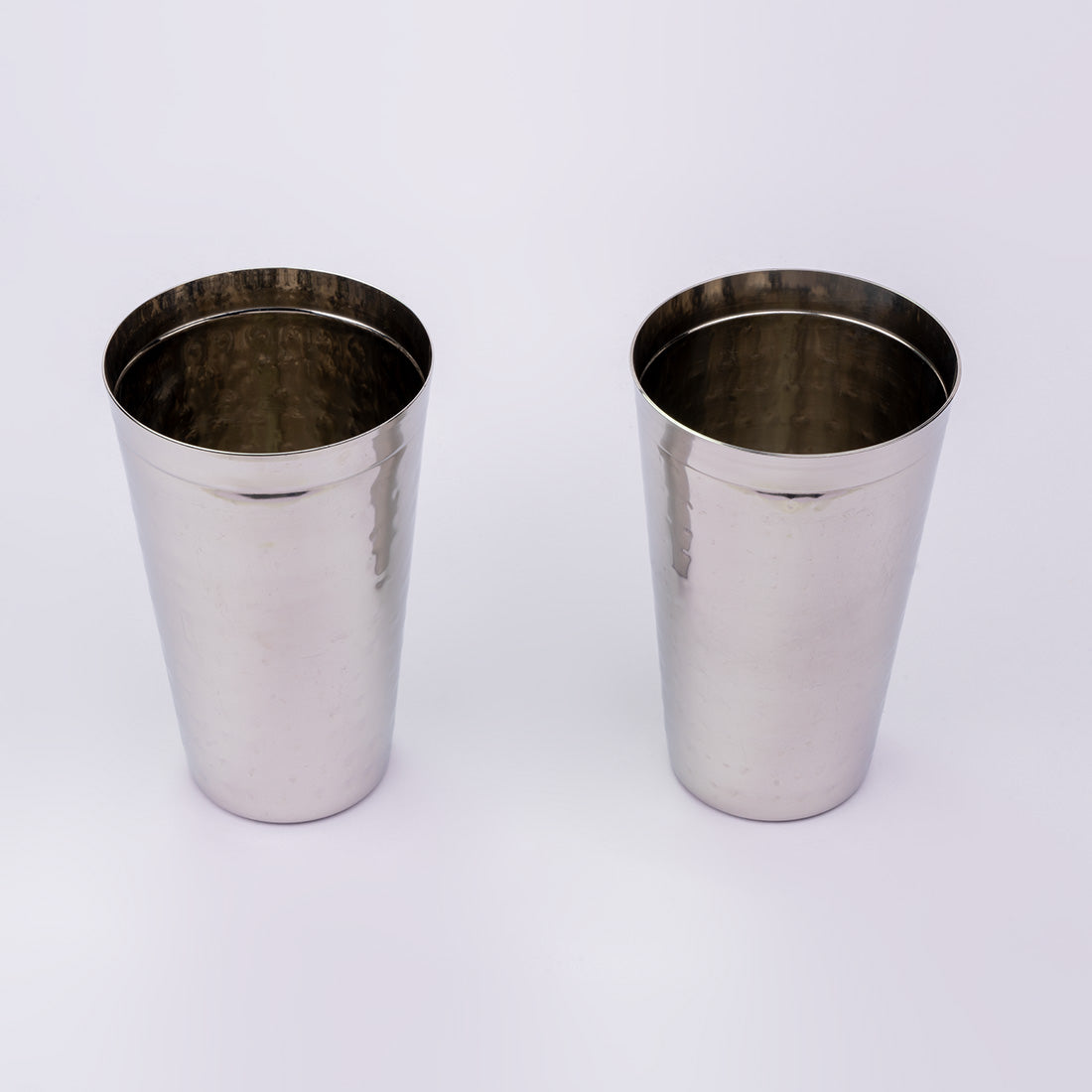 JISCOVERY Stainless Steel Lassie Glass Set of 2| Glass for Water, Milk & Juice| Glass Tumbler| Daily Use Water Drinking Glass| Durable| Silver| Capacity- 700 ML