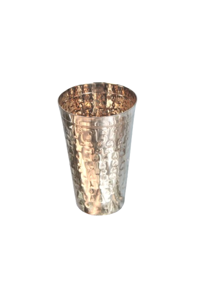 JISCOVERY Stainless Steel Lassie Glass Set of 1| Glass for Water, Milk & Juice| Glass Tumbler| Daily Use Water Drinking Glass| Durable| Silver| Capacity- 700 ML
