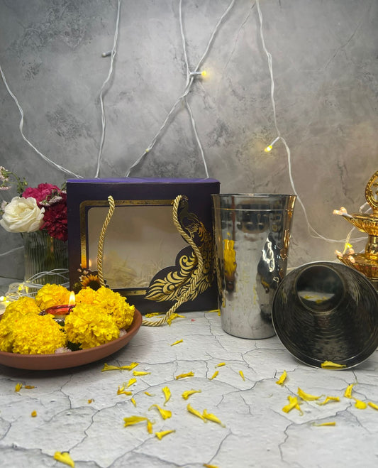 Diwali Gifting Box Lassi Glass Set of 2