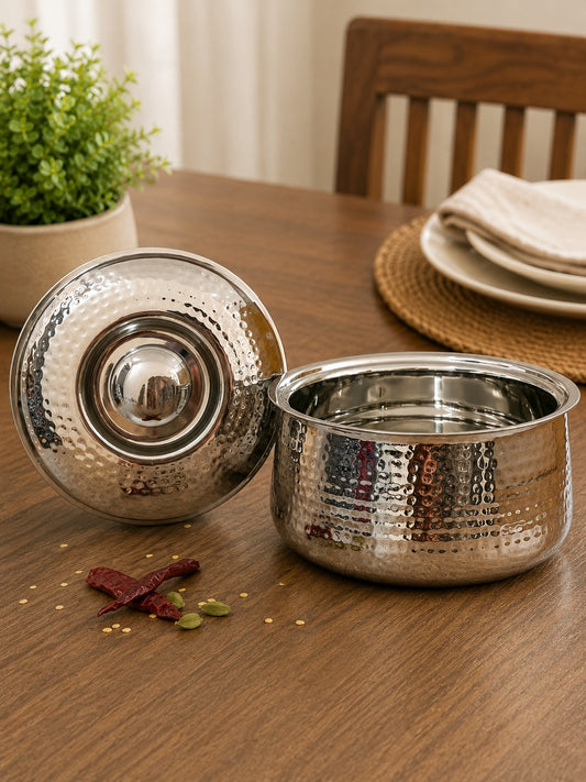JISCOVERY Stainless Steel Airtight Insulated Casserole for Hot Meals| 2.2 Liters