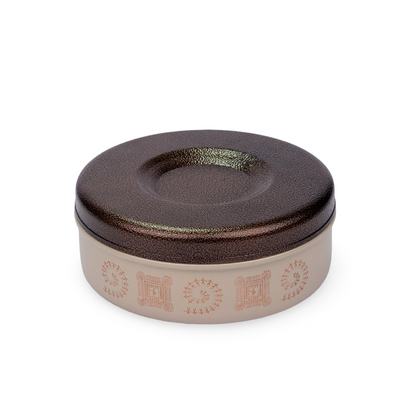 JISCOVERY Stainless Steel Designer Airtight Multipurpose Box | Storage Dabba| Multipurpose Container for Kitchen| Roti Dabba| Warm and Fresh Food| 1000 ML (Coffee)