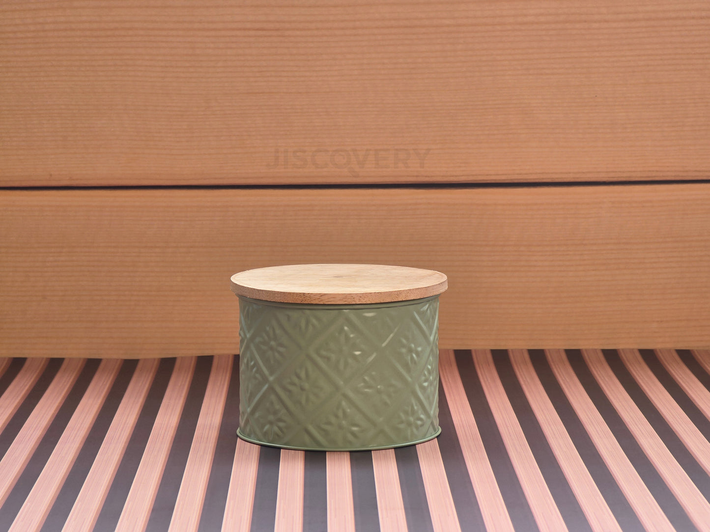 JISCOVERY Pintresty Airtight Storage Jars For Jars Set of 2 Green Colour