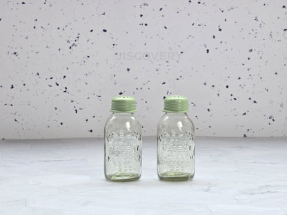 JISCOVERY Salt & Pepper Shaker Set For Dining Table | Salt & Pepper Dispenser Green 100 ML