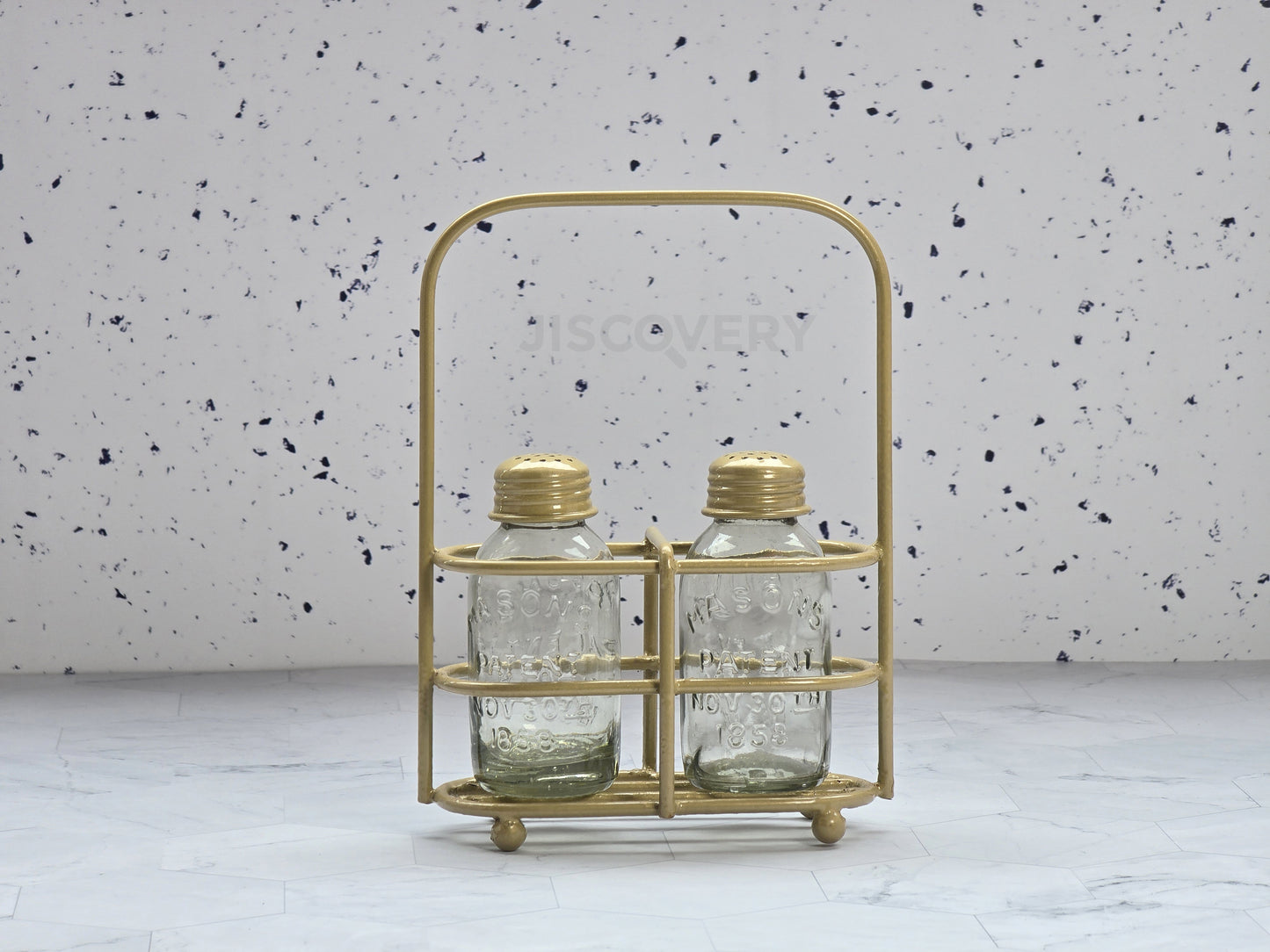 Golden Wire Salt & Pepper Caddy