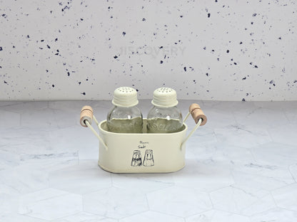 JISCOVERY Classic Salt & Pepper Set for Dining & Kitchen 100 ML| Ivory