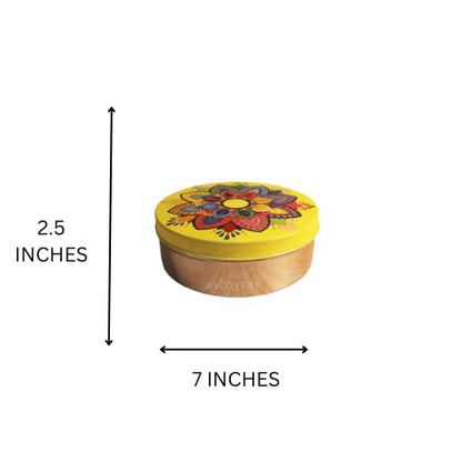 JISCOVERY Stainless Steel Chapati Roti Dabba Box Hot Pot for Kitchen