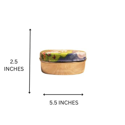 JISCOVERY Stainless Steel Airtight Square Lunch Box/Tiffin Box for Kids (Unicorn Design)