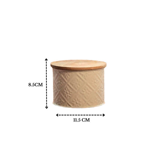 JISCOVERY Premium Airtight Storage Jars For Snacks Set of Ivory Colour