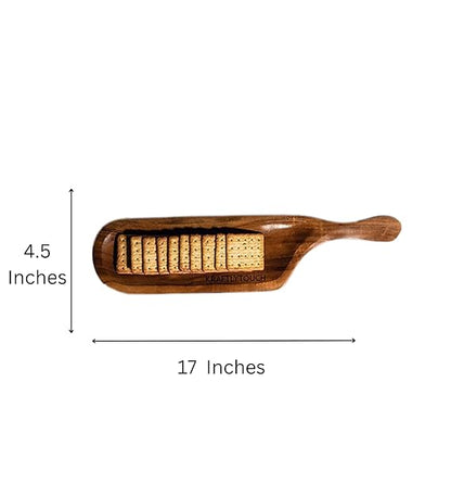 JISCOVERY Stylish Wooden Long Platter