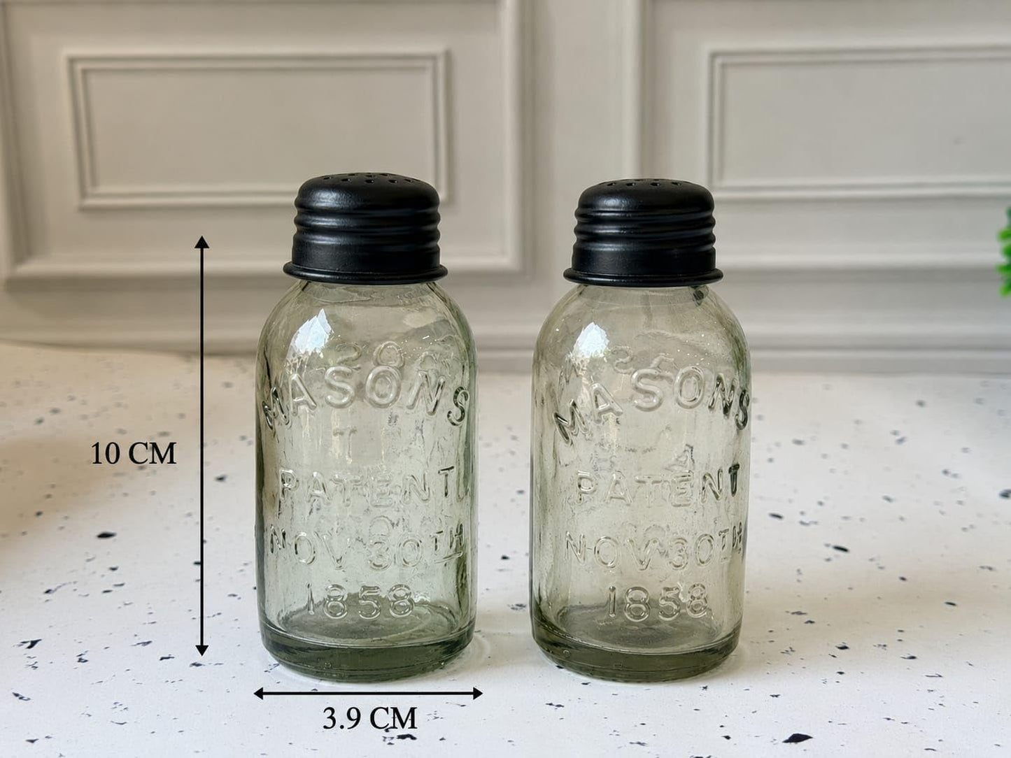 JISCOVERY Classic Salt & Pepper Set for Dining & Kitchen 100 ML| Back