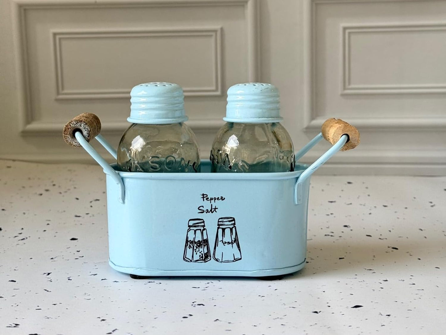 JISCOVERY Classic Salt & Pepper Set for Dining & Kitchen 100 ML| Blue