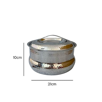 JISCOVERY Stainless Steel Airtight Insulated Casserole for Hot Meal