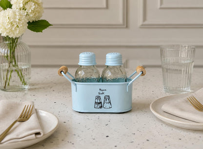 JISCOVERY Classic Salt & Pepper Set for Dining & Kitchen 100 ML| Blue