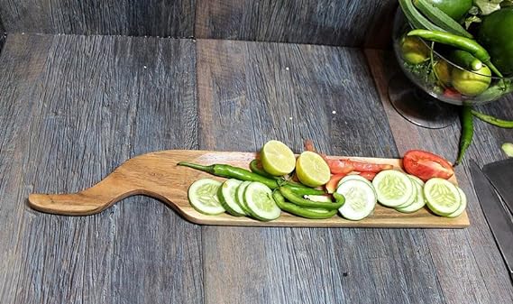 JISCOVERY Wooden Platter Serving Tray