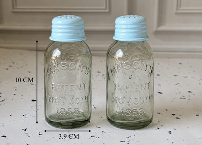 JISCOVERY Classic Salt & Pepper Set for Dining & Kitchen 100 ML| Blue