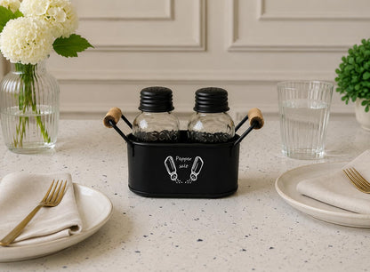 JISCOVERY Classic Salt & Pepper Set for Dining & Kitchen 100 ML| Back