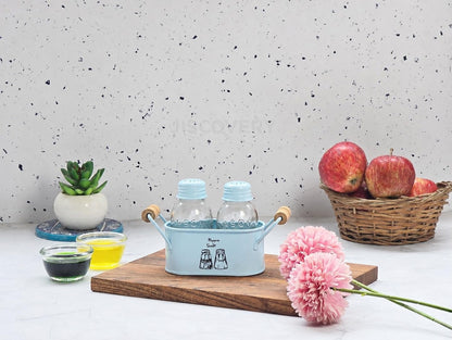 JISCOVERY Classic Salt & Pepper Set for Dining & Kitchen 100 ML| Blue