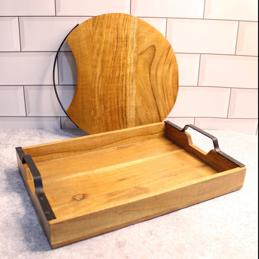 Jiscovery Serving Tray and Chopping Board Combo