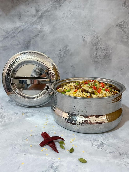 JISCOVERY Stainless Steel Airtight Insulated Casserole for Hot Meal