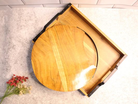 Jiscovery Serving Tray and Chopping Board Combo