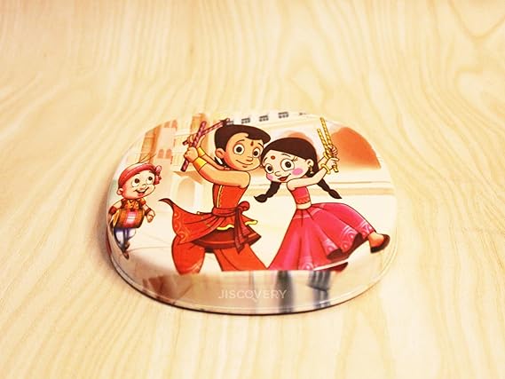 JISCOVERY Stainless Steel Airtight Square Lunch Box/Tiffin Box for Kid(Chotta Bheem Design)