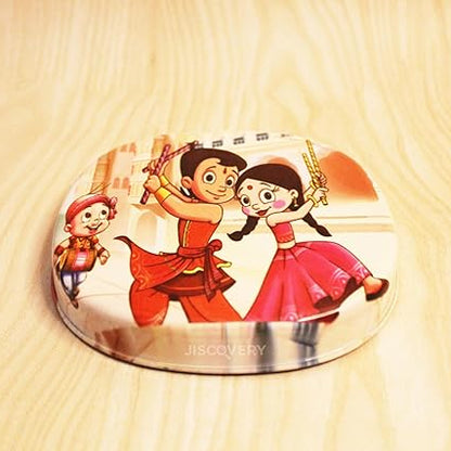 JISCOVERY Stainless Steel Airtight Square Lunch Box/Tiffin Box for Kid(Chotta Bheem Design)
