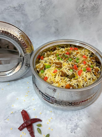 JISCOVERY Stainless Steel Airtight Insulated Casserole for Hot Meal