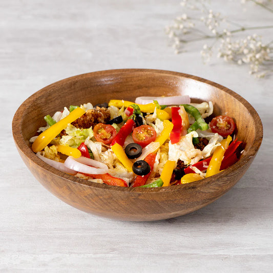 JISCOVERY Wooden Serving Bowl