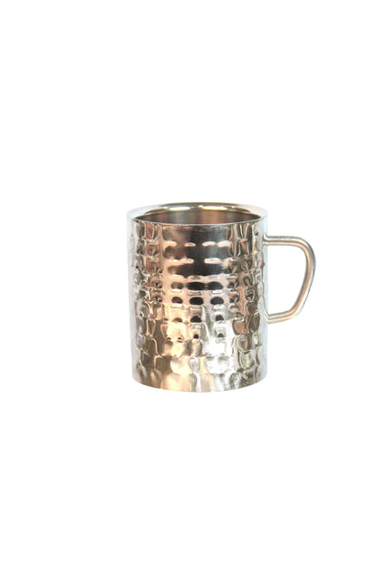 JISCOVERY Stainless Steel Hammered Design Set of 6