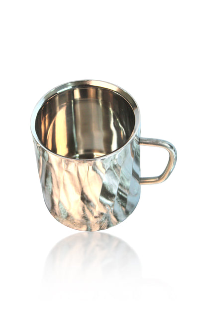 JISCOVERY Stainless Steel Wave Design Set of 4