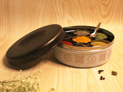 Jiscovery Stainless steel masala box