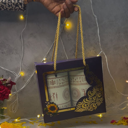 Diwali Gifting Box Stainless Steel Containers Set of 2