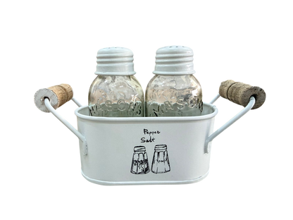 JISCOVERY Classic Salt & Pepper Set for Dining & Kitchen 100 ML| White